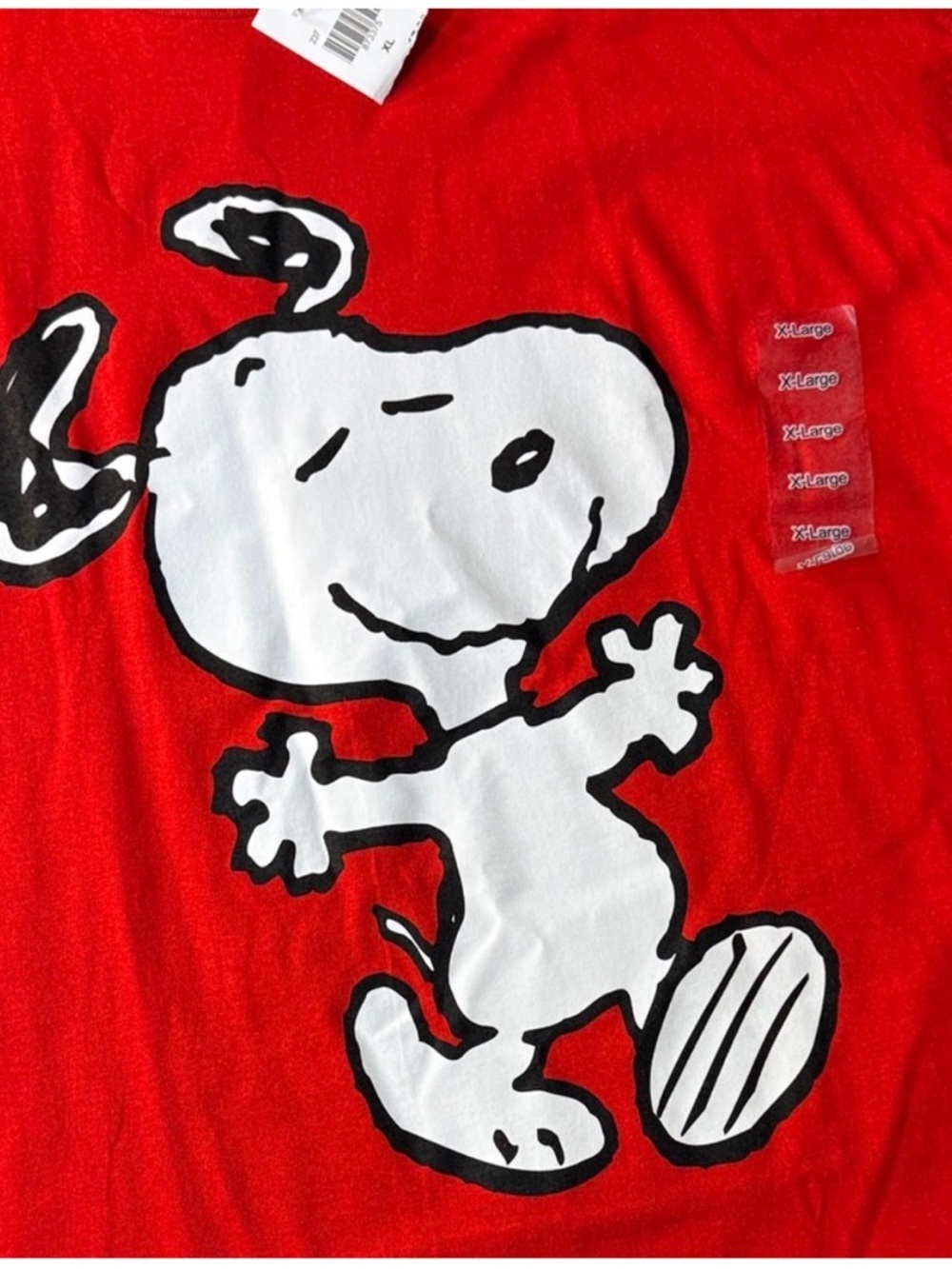 Peanuts Red Snoopy Graphic Short Sleeve Tee